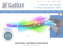 Tablet Screenshot of gallus-repro.de